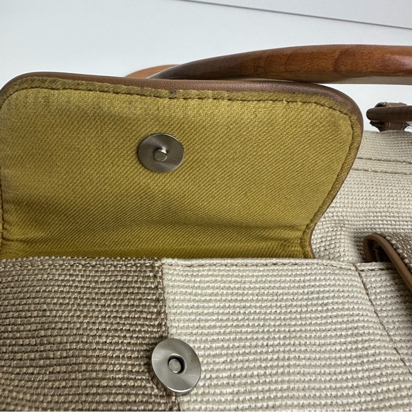 Relic Fossil Vintage Style Wood Handle
Canvas Handbag Boho Beachy - Picture 6 of 11